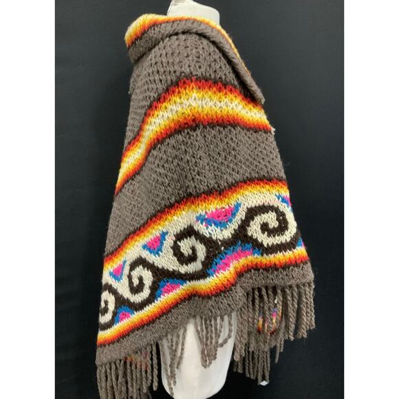 Neon Psychedelic Poncho - Picture 3 of 6